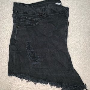 Black jean shorts sz 12